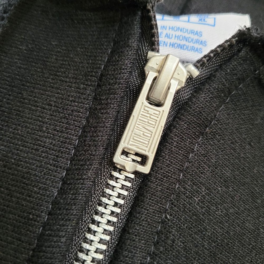 Champion LIFE Reverse Weave® Full Zip Hoodie Oxford Black Small Medium Stretch - Picture 5 of 6